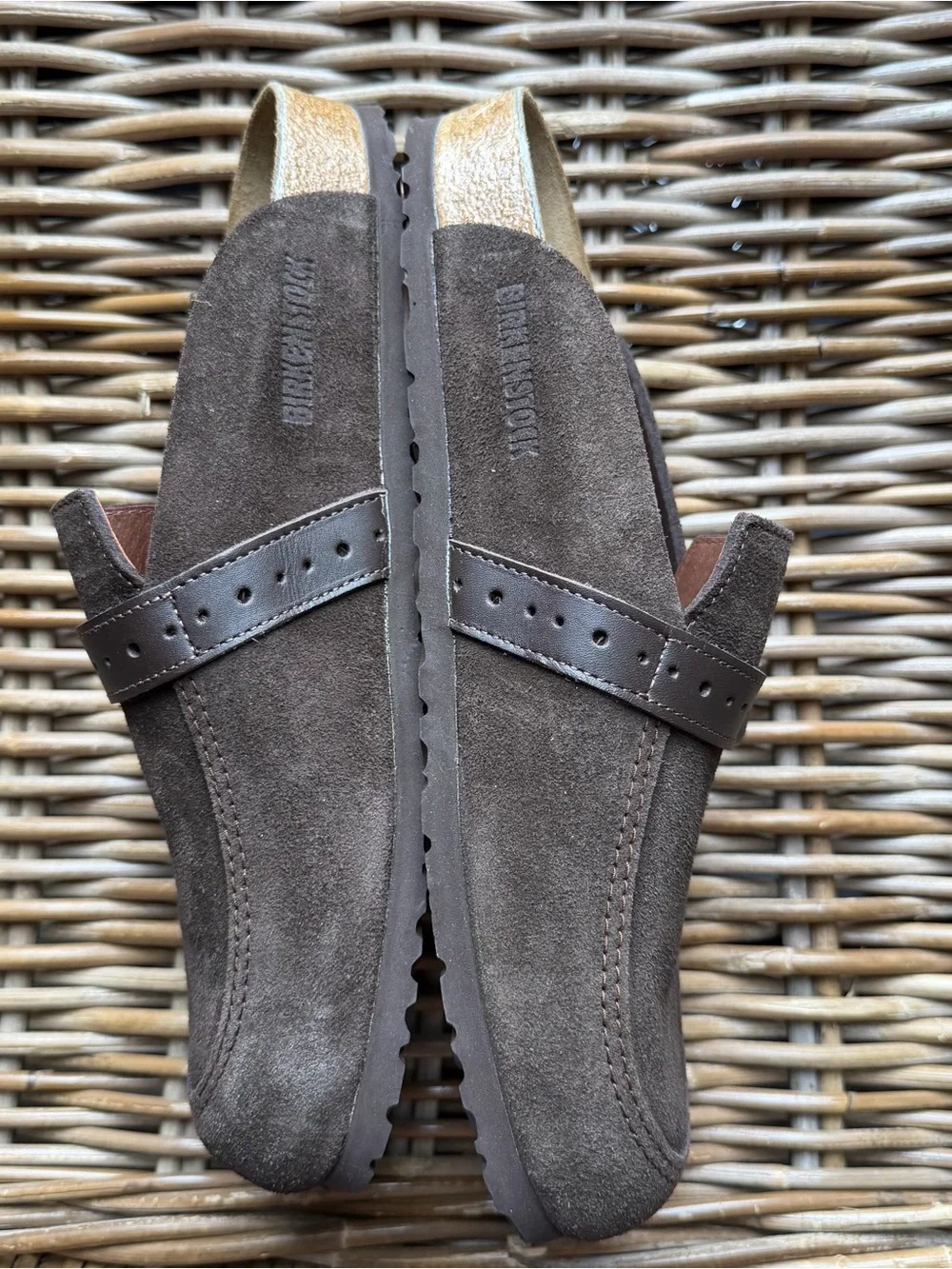 NEW Birkenstock Eaton Suede Clog Sandals Buckle EU 42 US 9 Men’s Brown Shoes